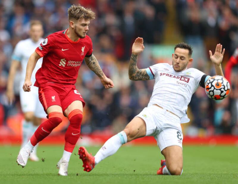 Josh Brownhill - 5. The 25-year-old started well and took a rugged approach to Elliott but was worn down by the Liverpool midfield. He struggled later in the game. Getty