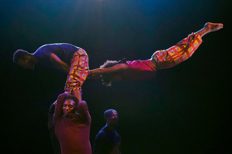 Circus Abyssinia - Hand-vaulting. Photo by Andy Phillipson