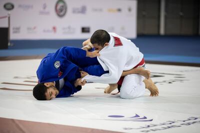 Action from the Jiu-Jitsu Champions Challenge. Courtesy of UAEJJF