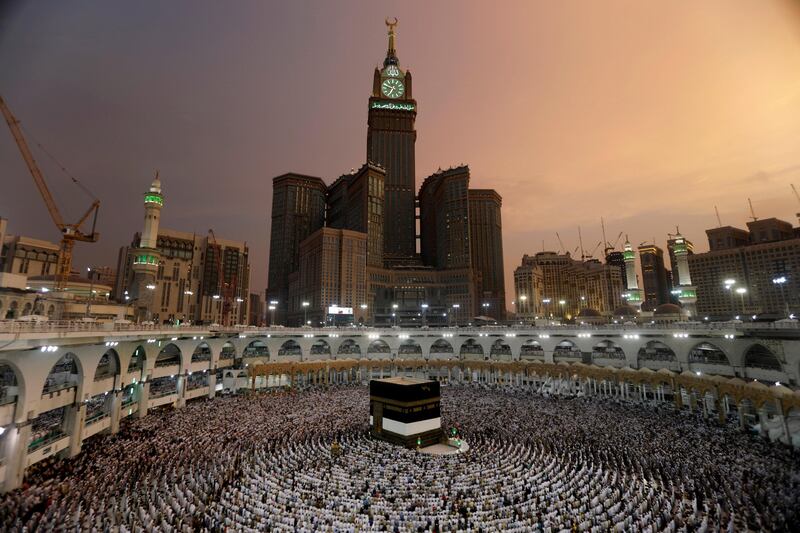 Muslims pray at the Grand mosque in Makkah  on August 29, 2017. Suhaib Salem / Reuters