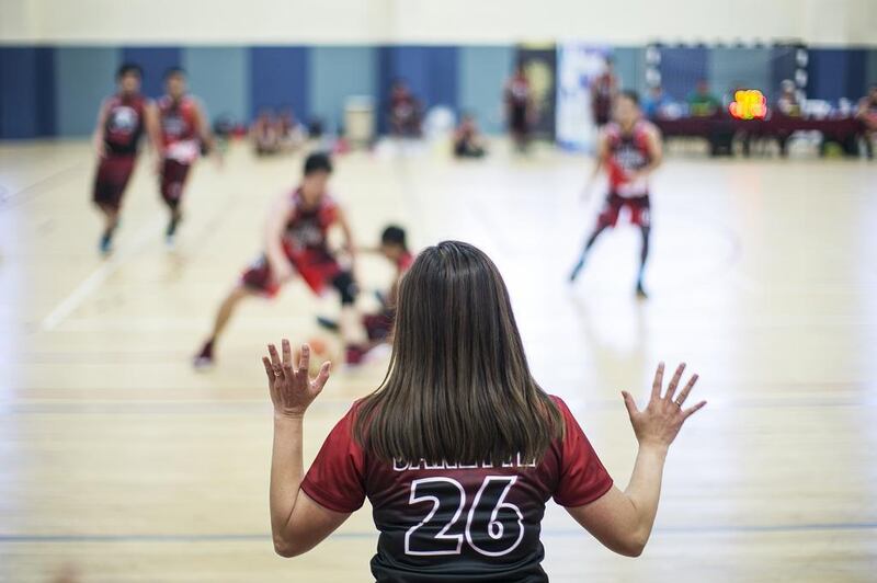 Hooks and Hoops League: UAE Dragons vs Team Tropa, the final score was 67-64 after overtime. Mona Al Marzooqi / The National