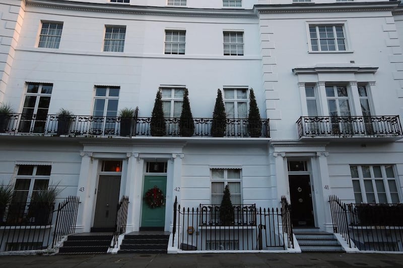 Egerton Crescent in the Royal Borough of Kensington and Chelsea, on December 28, 2013 in London, England. Egerton Crescent has been named by Lloyds Bank as Britain’s most expensive road to live in, with average property prices around £5 million. Dan Kitwood / Getty Images