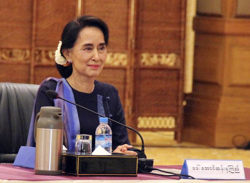 Myanmar opposition leader Aung San Suu Kyi seems less concerned about fulfilling western notions of her saintliness than in remaining electable. Photo: Aung Myin Yezaw / Reuters 