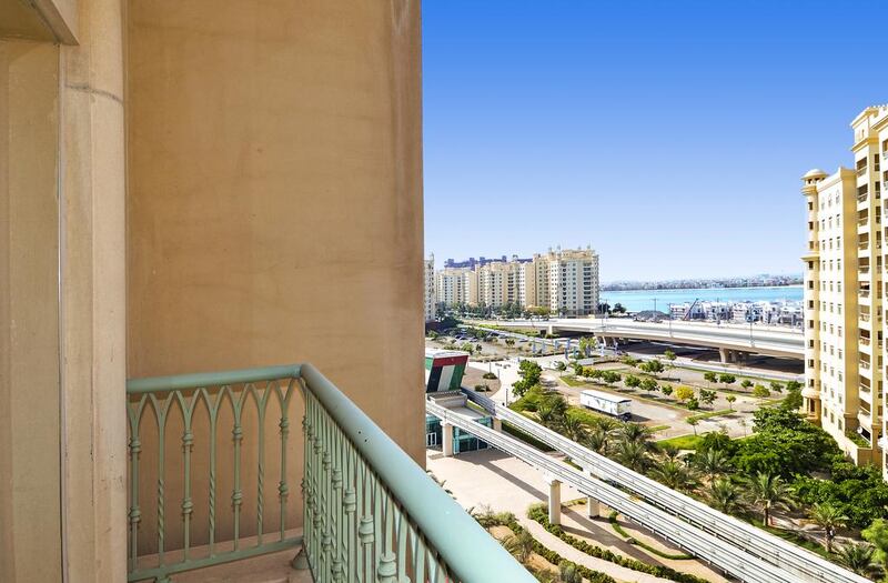 The 3,499-square-foot, unfurnished apartment is located in The Palm’s Golden Mile development.