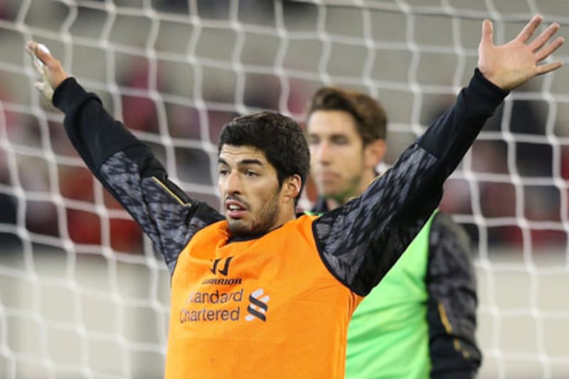 Luis Suarez has been frequently linked with a move to Arsenal. Michael Dodge / Getty Images