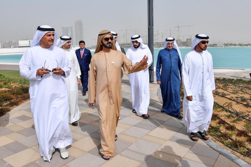 Sheikh Mohammed bin Rashid visits a number of development and development projects carried out by Meydan. Wam