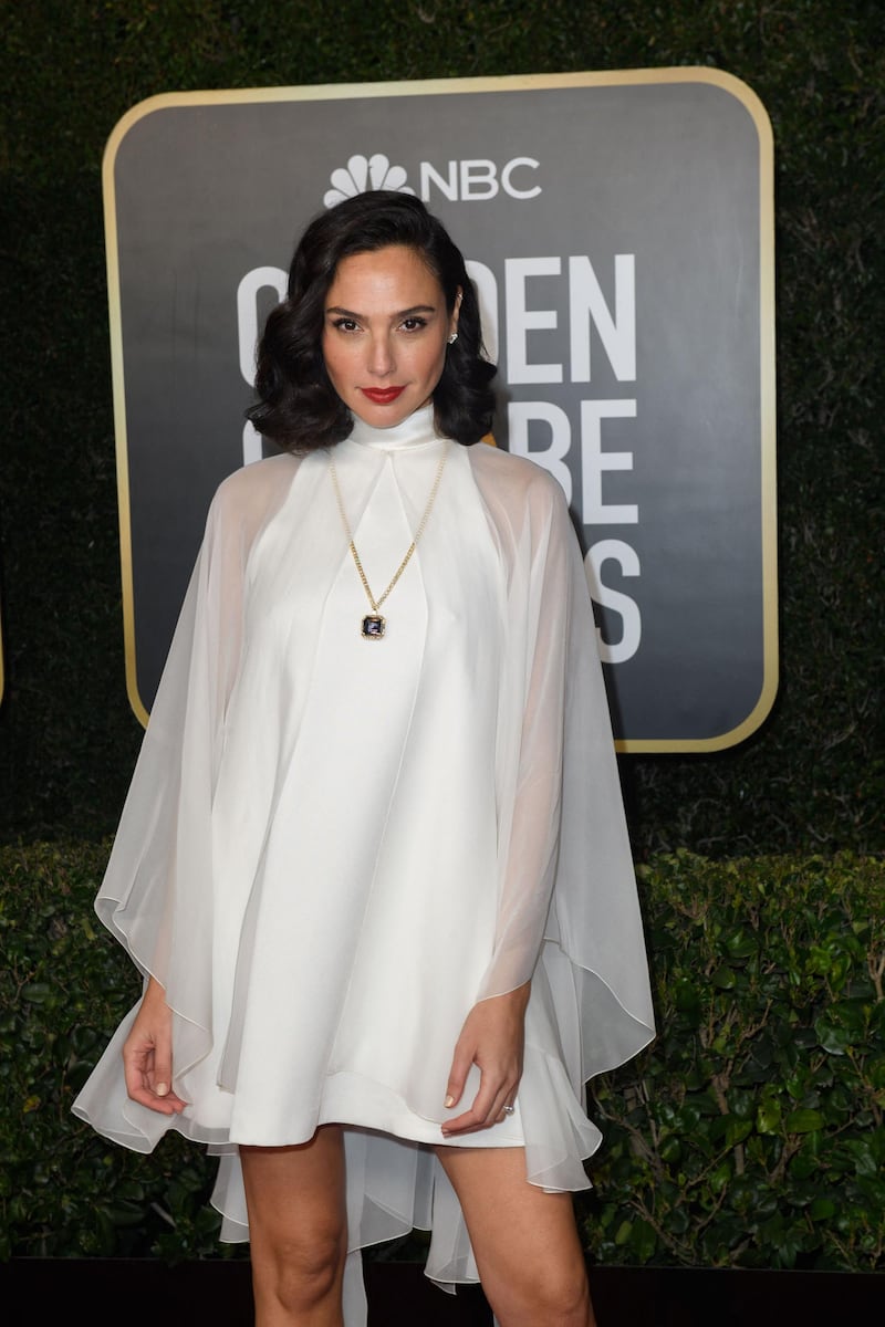 Gal Gadot, in Givenchy, attends the 78th annual Golden Globe Awards in Beverly Hills, California, on February 28, 2021. AFP