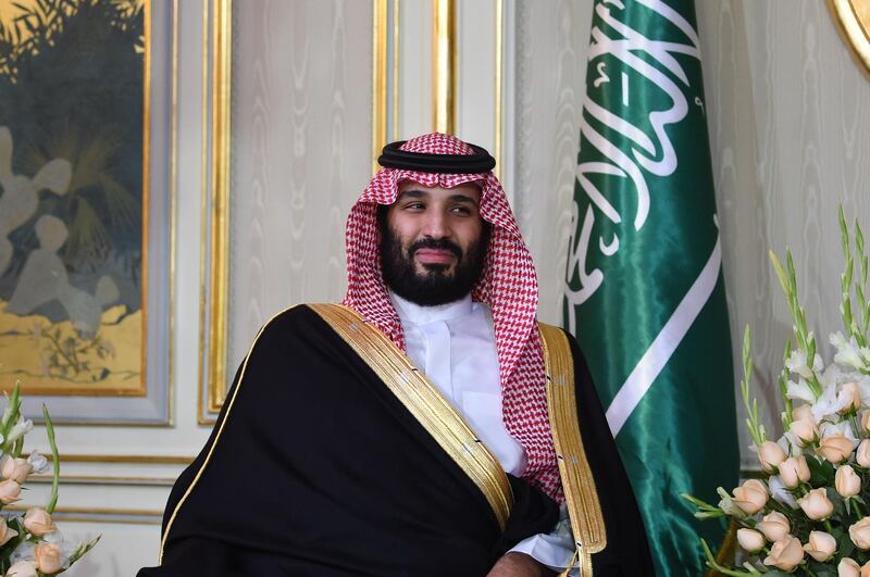 Saudi Arabia's Crown Prince Mohammed bin Salman is pictured while meeting with the Tunisian President at the presidential palace in Carthage on the eastern outskirts of the capital Tunis. AFP