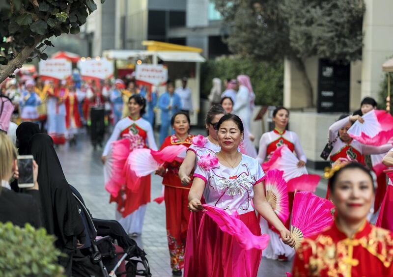 Dubai, UAE, February 16, 2018.  1500 people to attend Chinese New Year parade at City Walk.
Victor Besa / The National
National