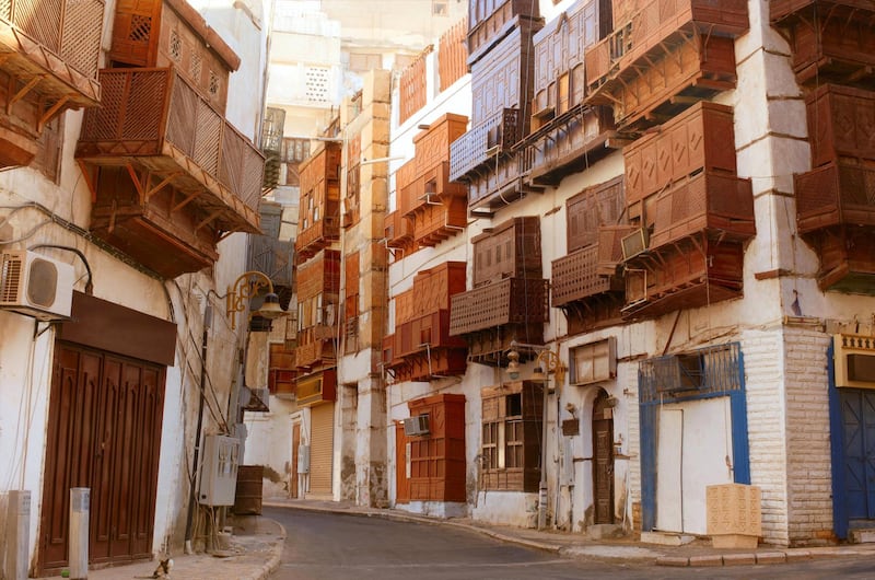 Jeddah Old City Buildings and Streets, Saudi Arabia
