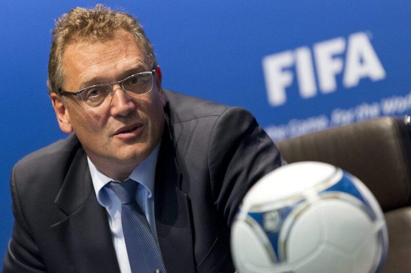 Jerome Valcke said on Wednesday the 2022 World Cup in Qatar would be held in the winter months. Alessandro Della Bella / EPA