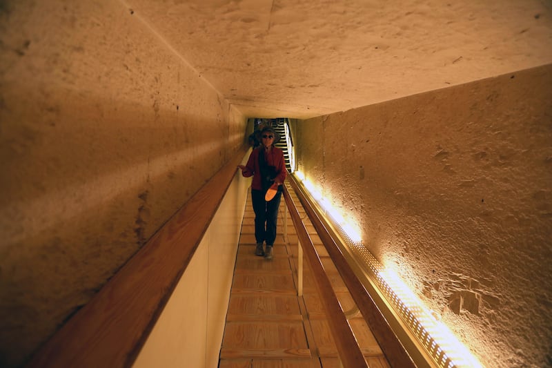 Tourists visit the tomb of King Tutankhamun. EPA
