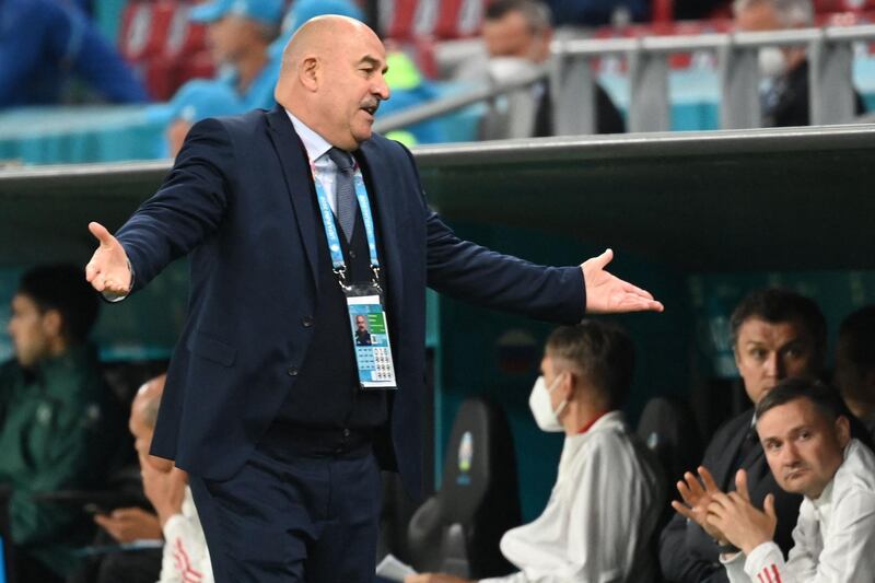 Russia's coach Stanislav Cherchesov. AFP