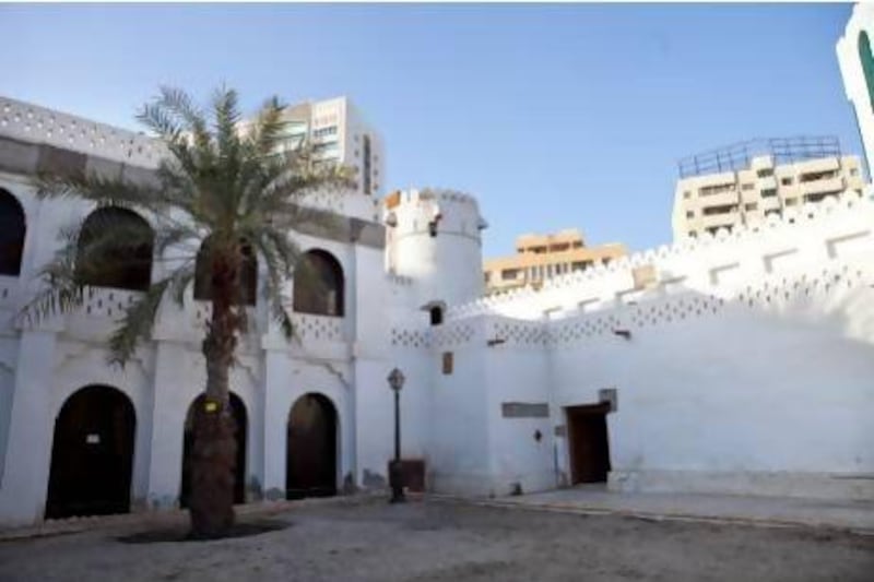 The Qasr Al Hosn fort was the permanent resident of Shakhbut Bin Sultan Al Nahyan for many years. It is currently being redeveloped and renovated to be open to the public. Razan Alzayani / The National