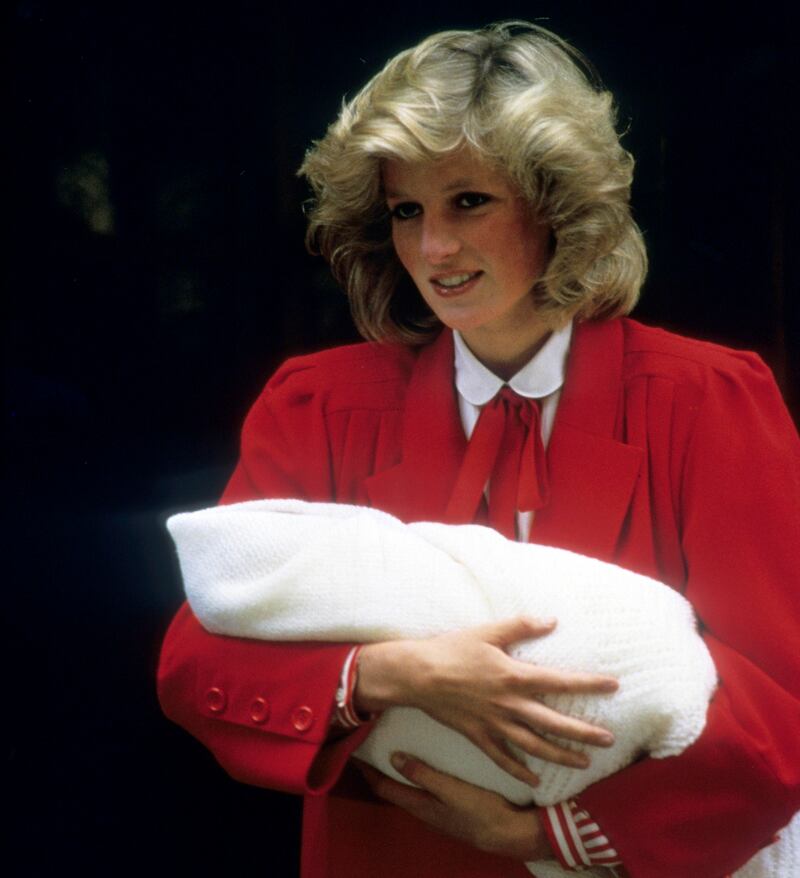 September 16, 1984:  Diana gives birth to her second child with Prince Charles, Prince Harry. Getty