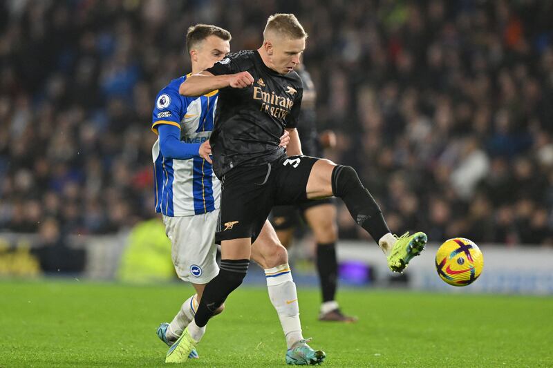 Solly March 6 – Had Brighton’s first effort of the game, but it was blocked by Gabriel. Looked dangerous on the flank, but was lucky to stay on the field with a high challenge on Odegaard. AFP