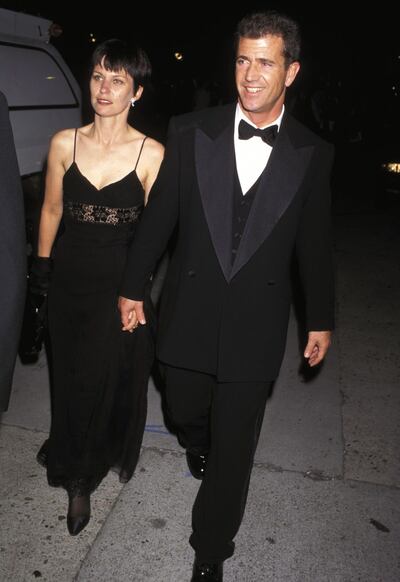Mel Gibson and Wife Robyn Moore (Photo by Ron Galella/WireImage)