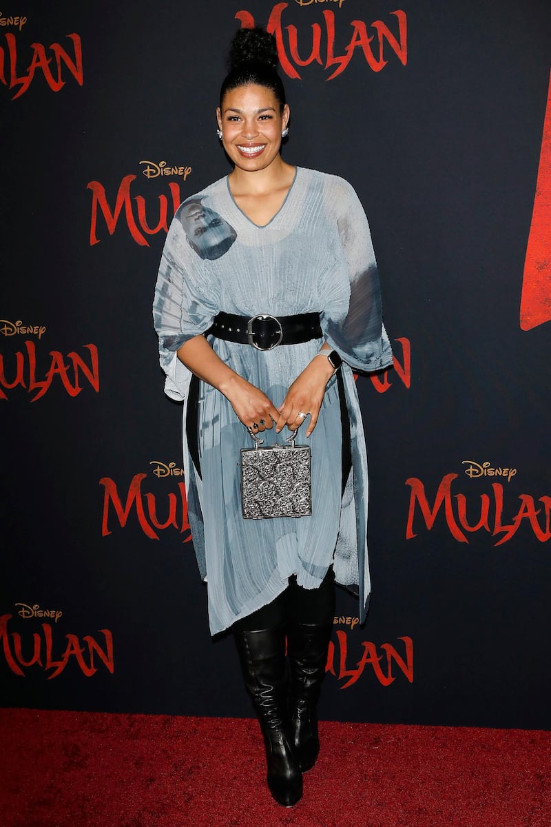 Jordin Sparks at the world premiere of Disney's 'Mulan' at the Dolby Theatre in Hollywood on March 9, 2020. EPA