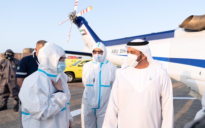 Sheikh Hamdan bin Zayed, Ruler's Representative in Al Dhafra Region, witnessed the start of the ConvEx-3 Barakah UAE exercise at Barakah nuclear plant. @HamdanBinZayed