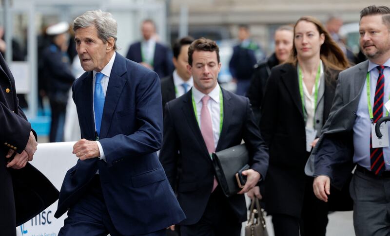 US Special Presidential Envoy for Climate John Kerry arrives. AFP