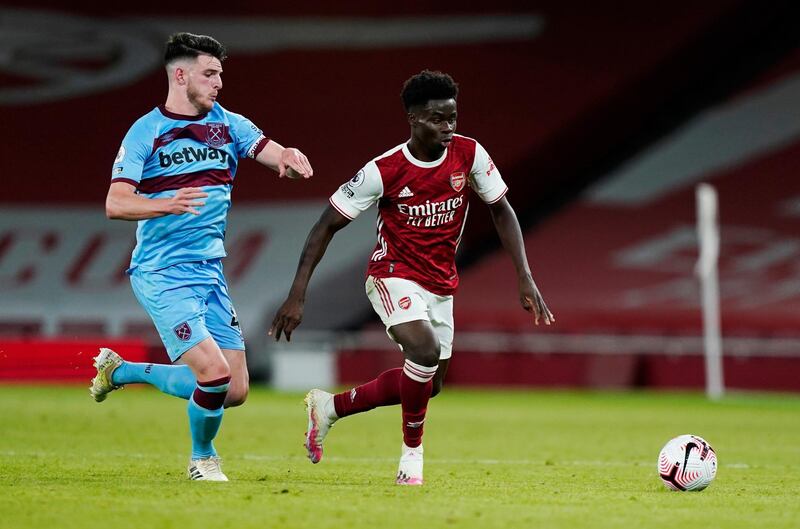 Declan Rice - 7, Really solid performance for large parts of the game, making a series of interventions in the middle, even if he did fail to track Lacazette for the home side’s opener. Reuters