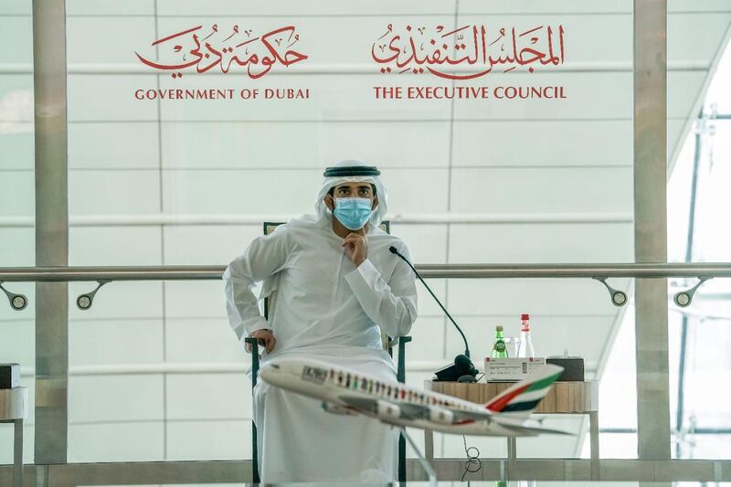 Sheikh Hamdan bin Mohammed, Crown Prince of Dubai, chairs a meeting of the Dubai Executive Council. Courtesy: Dubai Media Office