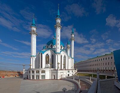 Koul Sharif Mosque in Kazan. Courtesy Golden Eagle Luxury Trains