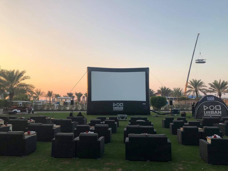 Fans of Bollywood can enjoy an outdoor venue on top of the Wafi Mall rooftop. Courtesy Urban Outdoor Cinema