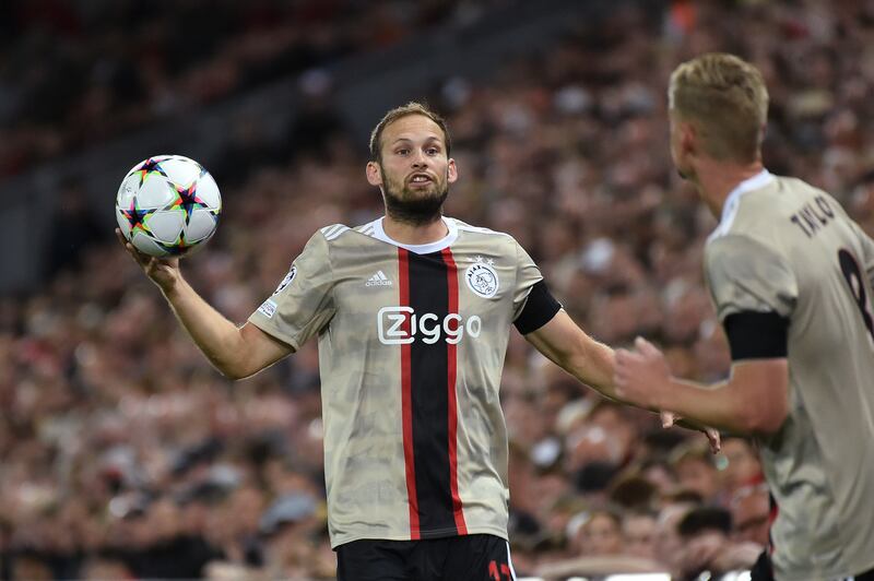 Daley Blind - 4. The 32-year-old could not cope with Salah’s speed. He missed a fine headed chance to give his side the lead in the second half. AP