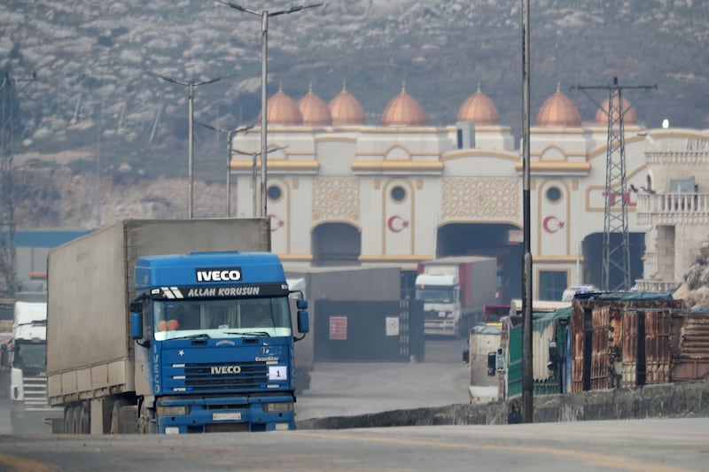 The Bab Al Hawa border crossing was closed in July after the UN Security Council failed to agree terms for it to remain open to aid convoys. AFP