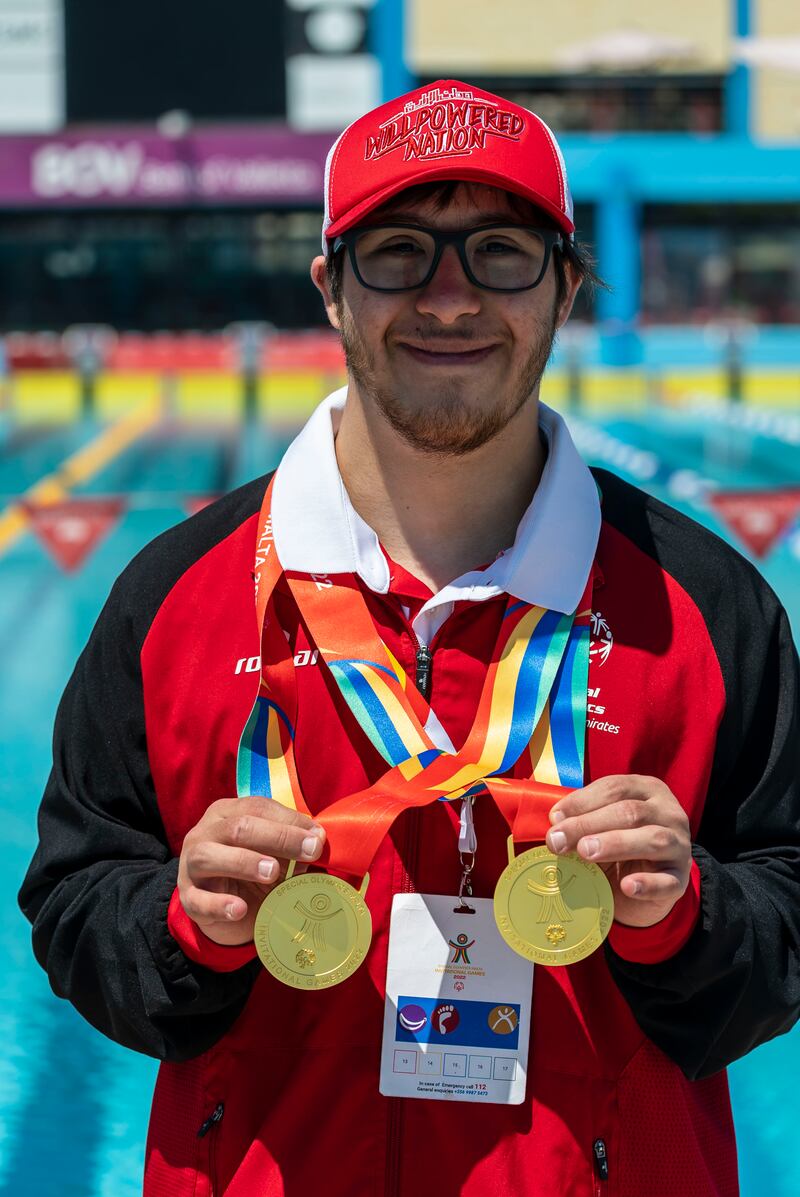 Golden boy Omar Al Shami secures the top spot in both the 50-metre freestyle and breaststroke.