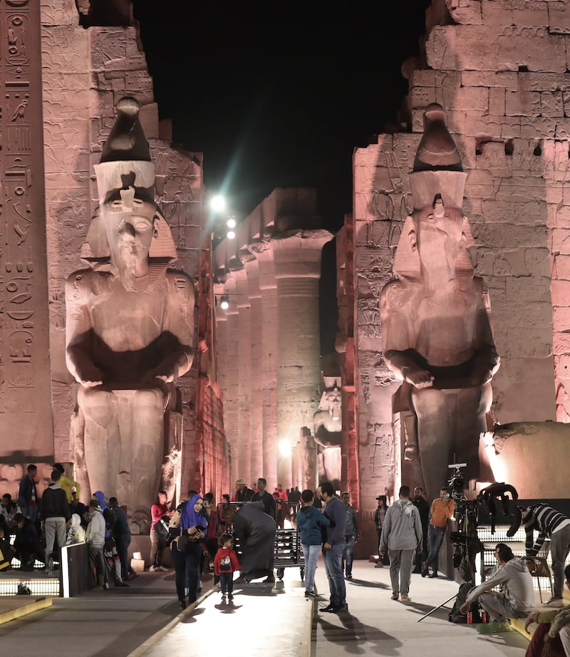 The avenue, as well as the two temples it connects, are set to be an open-air museum after years of excavation and restoration. EPA