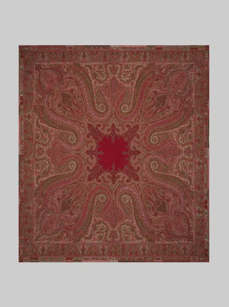 A paisley pattern blanket by Etro. Courtesy Etro