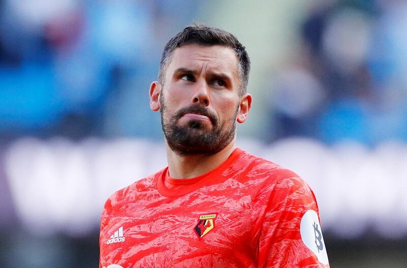 Watford goalkeeper Ben Foster. "Footballers are not essential key workers, we shouldn't have access to tests before frontline workers." Reuters