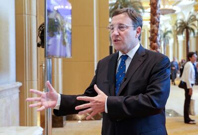 Abu Dhabi, United Arab Emirates, June 30, 2019.   Abu Dhabi Climate Meeting at the Emirates Palace.-- Achim Steiner, Administrateur, Programme des Nation Unies pour le developpement.  
Victor Besa/The National
Section:  NA
Reporter:  John Dennehy