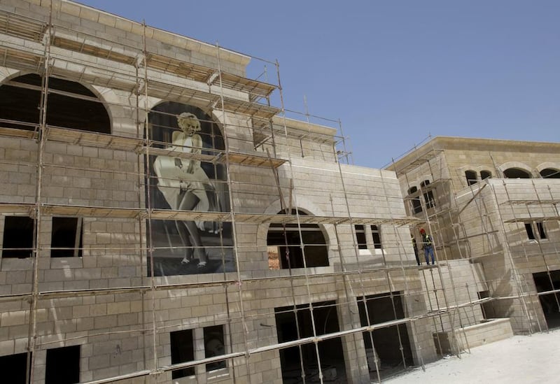 An image of American actress Marilyn Monroe decorates an entertainment complex building under construction. “I would love to sit at a cafe in Rawabi and watch the people going around, enjoying themselves, living in a nice clean environment and being happy,” he muses.