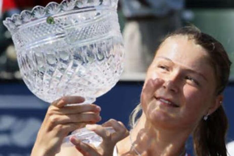 Safina, pictured after winning in Los Angeles, is now seventh in the world.