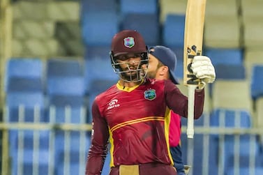 Brandon King made a match winning century as West Indies eased to victory over UAE in Sharjah. Courtesy ECB