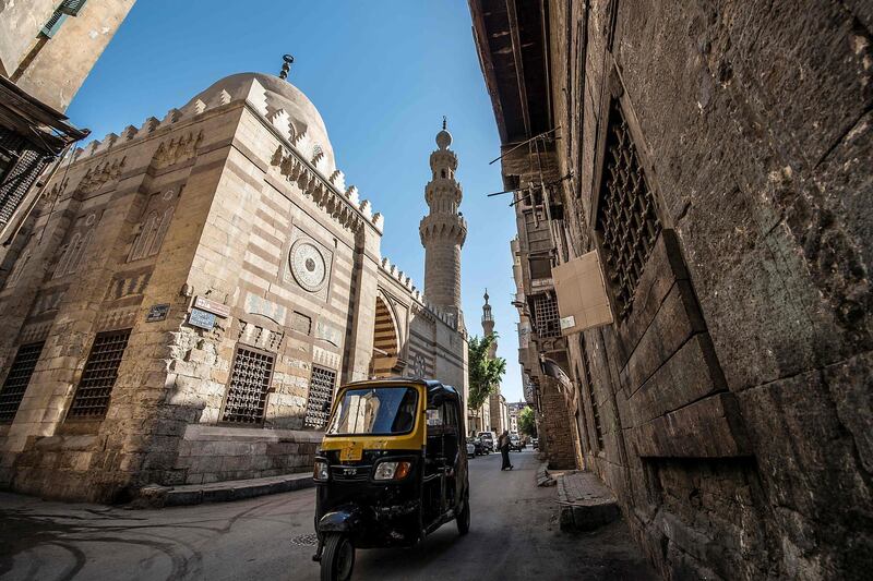 The Blue Mosque, at Bab el-Wazir street in the historical Islamic quarter of Cairo, Egypt. AFP