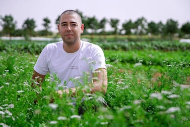 Yazen Al Kodmani, operations manager at Emirates Bio Farm, said demand had soared during the Coronavirus crisis. Victor Besa/The National 