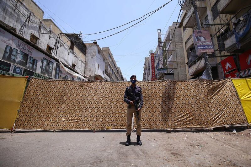 The Government has imposed smart lockdown in parts of the city of Karachi after the Covid-19 coronavirus cases continue to rise in Pakistan.  EPA