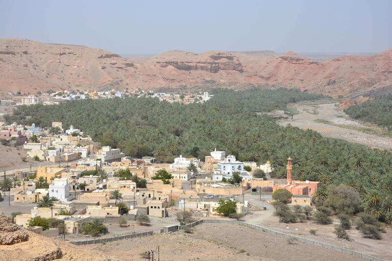 Aerial view of Quriyat town in Muscat. Saleh Al Shaibany for The National