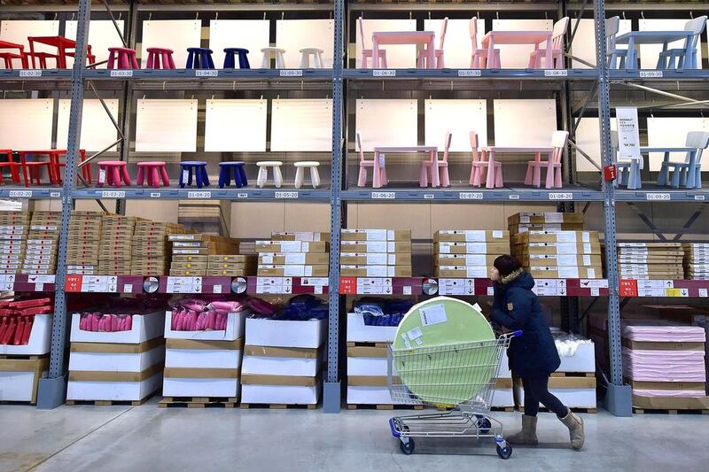 Ikea's Gwangmyeong outlet in South Korea is its biggest in the world with an area of 131,550 square metres. Jung Yeon-Je / AFP