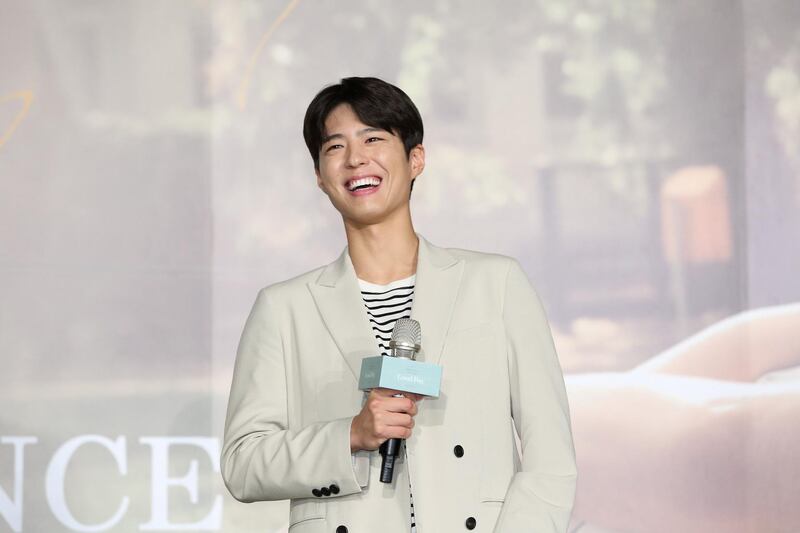 South Korean actor Park Bo-gum attends the Park Bo Gum Asia Tour in Taipei "Good Day" fan meeting in Taipei, Taiwan, 5 April 2019.No Use China. No Use France.