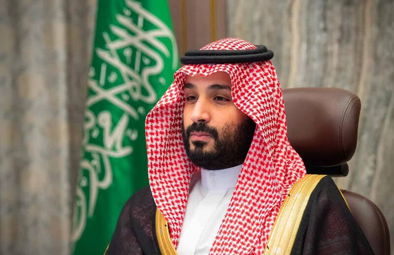 A handout picture provided by the Saudi Royal Palace on November 12, 2020, shows Saudi Crown Prince Mohammed bin Salman attending a video meeting with the Shura council in the capital Riyadh.  - RESTRICTED TO EDITORIAL USE - MANDATORY CREDIT "AFP PHOTO / SAUDI ROYAL PALACE / BANDAR AL-JALOUD" - NO MARKETING - NO ADVERTISING CAMPAIGNS - DISTRIBUTED AS A SERVICE TO CLIENTS
 / AFP / Saudi Royal Palace / Bandar AL-JALOUD / RESTRICTED TO EDITORIAL USE - MANDATORY CREDIT "AFP PHOTO / SAUDI ROYAL PALACE / BANDAR AL-JALOUD" - NO MARKETING - NO ADVERTISING CAMPAIGNS - DISTRIBUTED AS A SERVICE TO CLIENTS

