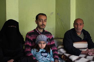 Fatima Ibrahim, left, is the sole breadwinner for a family of seven Syrian refugees in Kilis, Turkey. Josh Wood for The National