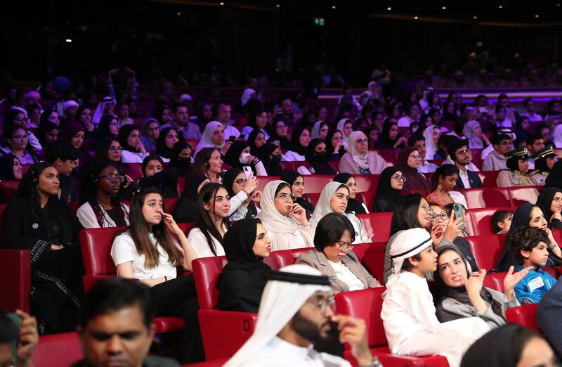Audience members got the chance to ask Dr Al Neyadi questions