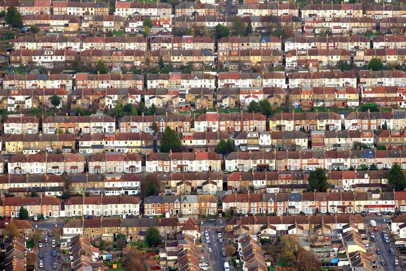 Rows of terraced houses stand on residential streets in London. Matthew Lloyd/Bloomberg