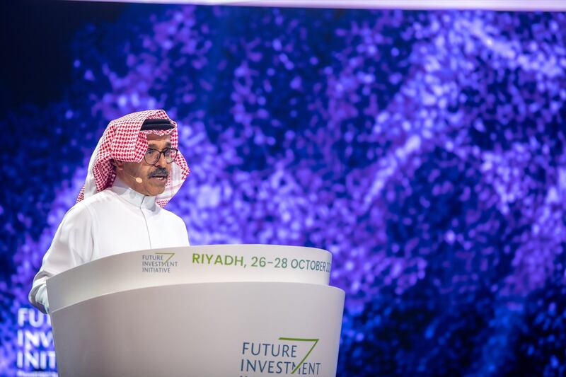Nadmi Al Nasser, CEO, NEOM speaking at FII in Riyadh on Tuesday.