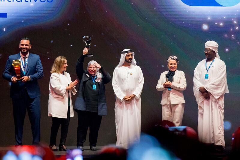Arab Hope Makers are recognised at a previous ceremony in Dubai. Courtesy: Arab Hope Makers